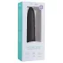 Easytoys - vibracijski dildo - močne vibracije - silikonski črn