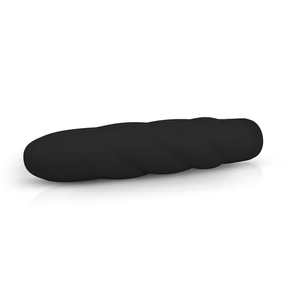 Easytoys - vibracijski dildo - močne vibracije - silikonski črn