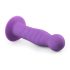 Easytoys - dildo z valovito obliko in priseskom - vijolična