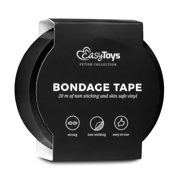 Easytoys - bondage trak - črn - 20 m