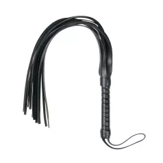 Easytoys - bič - mehak umetno usnje - črna