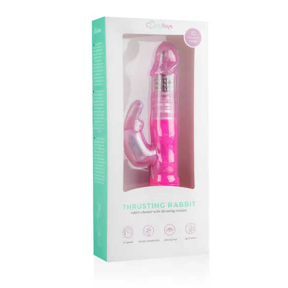 EasyToys Bunny - sunčasti vibrator (roza)