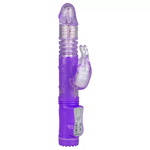 Easytoys Bunny - rotacijski vibrator z izboklinami - vijoličen