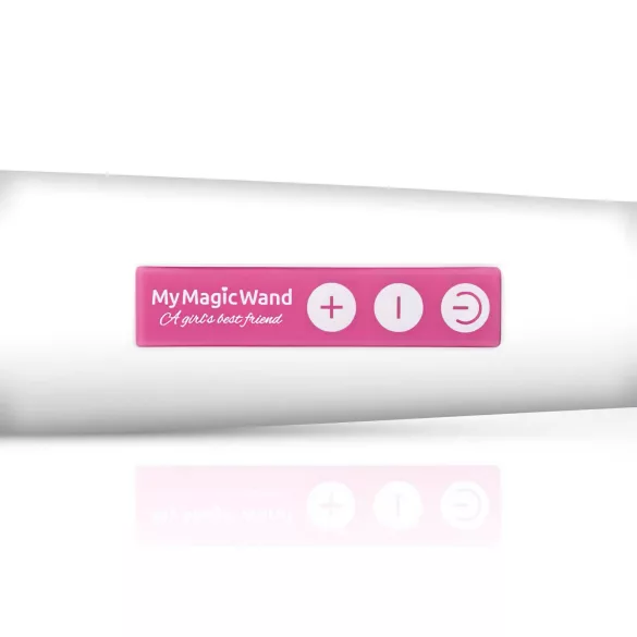 MyMagicWand - masažni vibrator za telo - močan - bela/roza