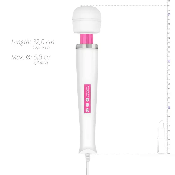 MyMagicWand - masažni vibrator za telo - močan - bela/roza