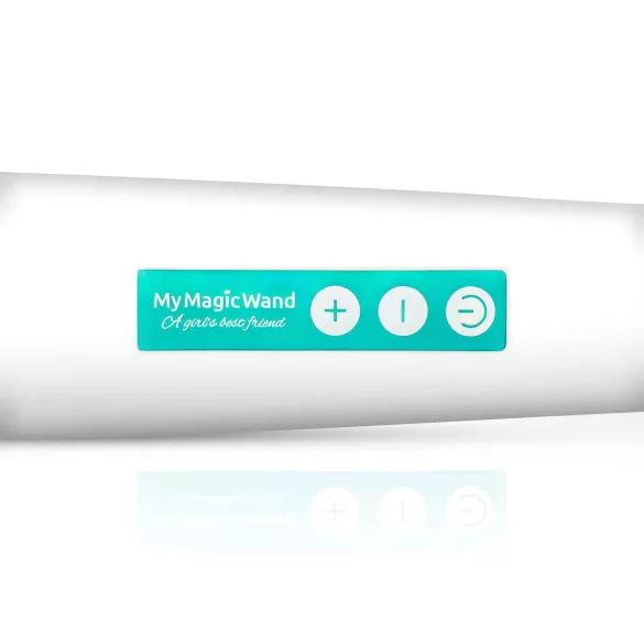 MyMagicWand - močan masažni vibrator - bela-turkizna