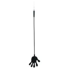 Rimba - bič za spanking s silikonsko roko - črna - 40 cm