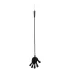 Rimba - bič za spanking s silikonsko roko - črna - 40 cm
