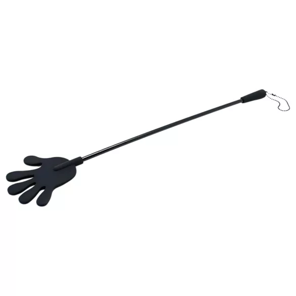 Rimba - bič za spanking s silikonsko roko - črna - 40 cm