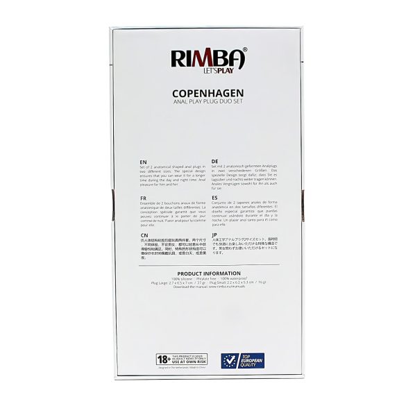 Rimba Copenhagen - analni čep set - vijolična (2 kosa)