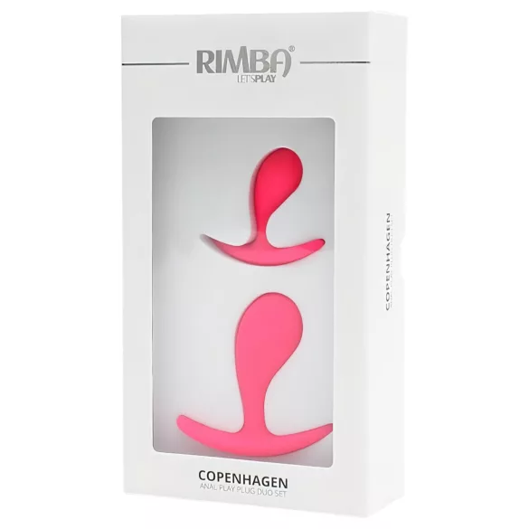 Rimba Copenhagen - analni čep set - roza - 2 kosa