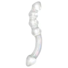 Rimba Xena - dvojni stekleni dildo - prozoren
