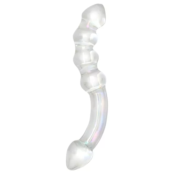 Rimba Xena - dvojni stekleni dildo - prozoren
