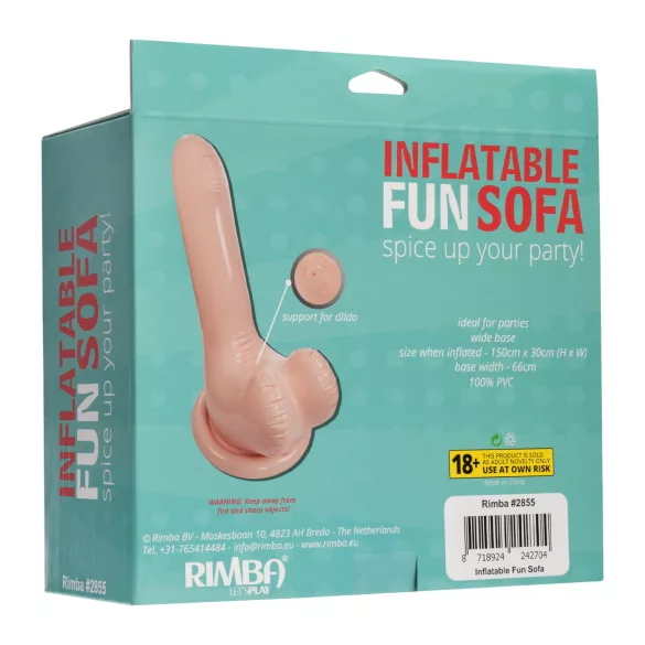 Inflatable Fun - napihljiv penis kavč - 66 cm