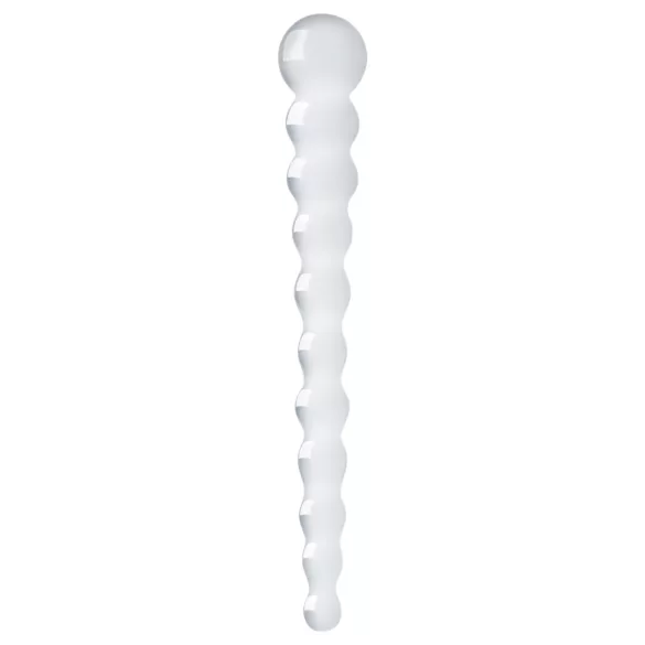 Gildo Glass No. 20 - stekleni dildo z izboklinami - prozoren