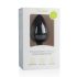 Easytoys Diamond - analni čep z belim draguljem (velik) - črna