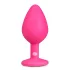 Easytoys - analni čep s kristalom - srednji - roza