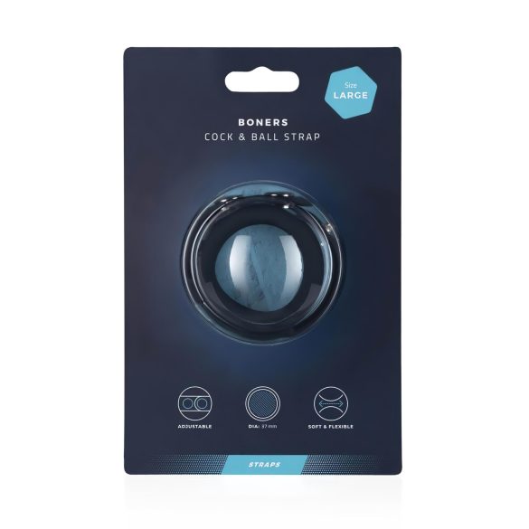 Boners - penisni obroč in obroč za moda - silikon - siva