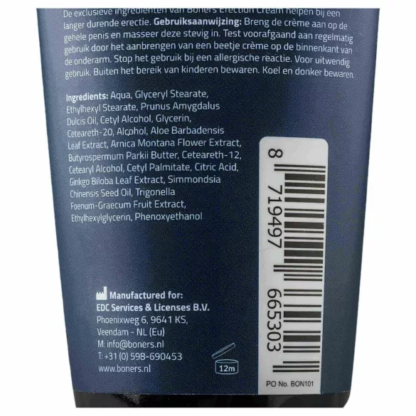 Boners - stimulativna krema za erekcijo za moške - 100 ml