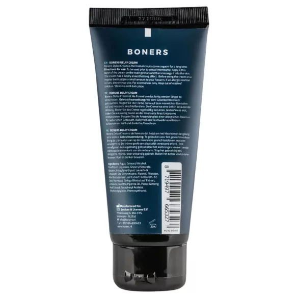 Boners Essentials - krema za zakasnitev orgazma za moške - 100 ml
