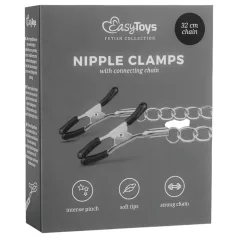 EasyToys - sponka za bradavice z verižico - 2 kosa