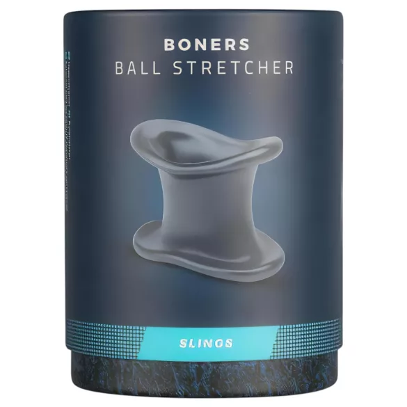Boners - obroček za penis in raztegovalo v enem (siv)
