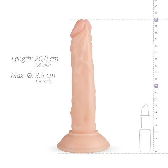 Real Fantasy Blane - realistični dildo - 20 cm - naravna barva