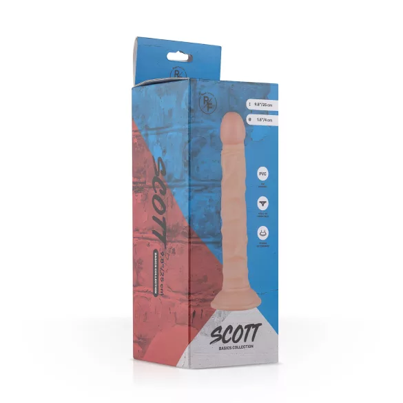 Real Fantasy Scott - realistični dildo - 25 cm - kožna barva