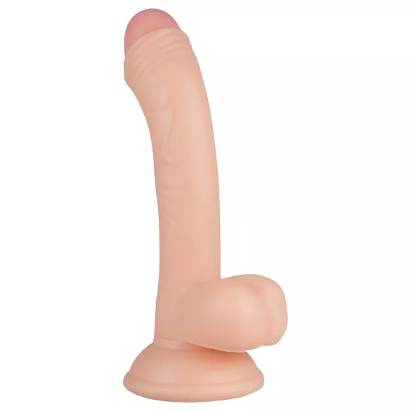 Real Fantasy Vince - dildo s modo in kožico - 19,5 cm - natur