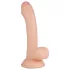 Real Fantasy Vince - dildo s modo in kožico - 19,5 cm - natur