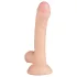 Real Fantasy Vince - dildo s modo in kožico - 19,5 cm - natur