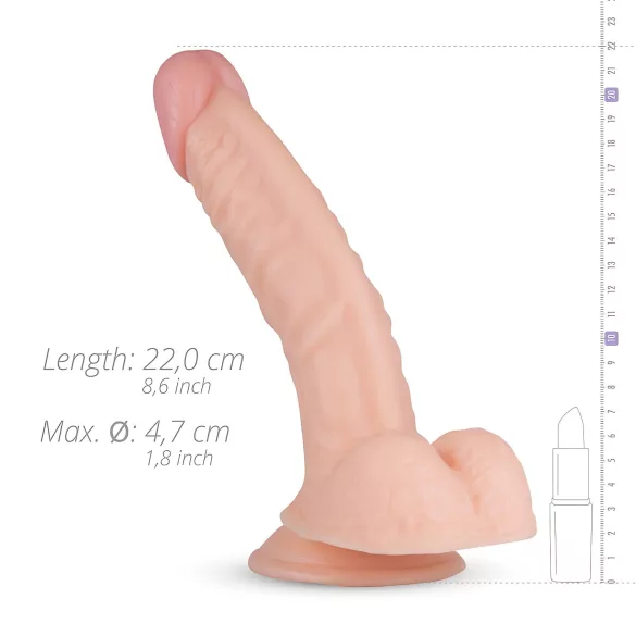 Real Fantasy Derek - dildo z modom - realističen - 22cm - naravna barva
