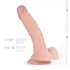 Real Fantasy Derek - dildo z modom - realističen - 22cm - naravna barva