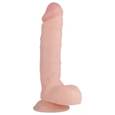   Real Fantasy Glynn - dildo s testisi - realističen - 25cm - natur