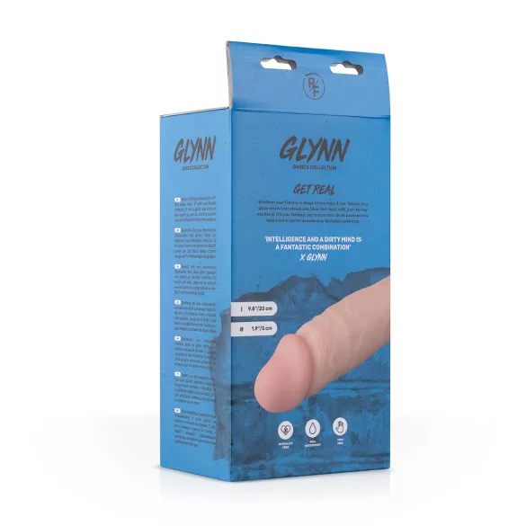 Real Fantasy Glynn - dildo s testisi - realističen - 25cm - natur