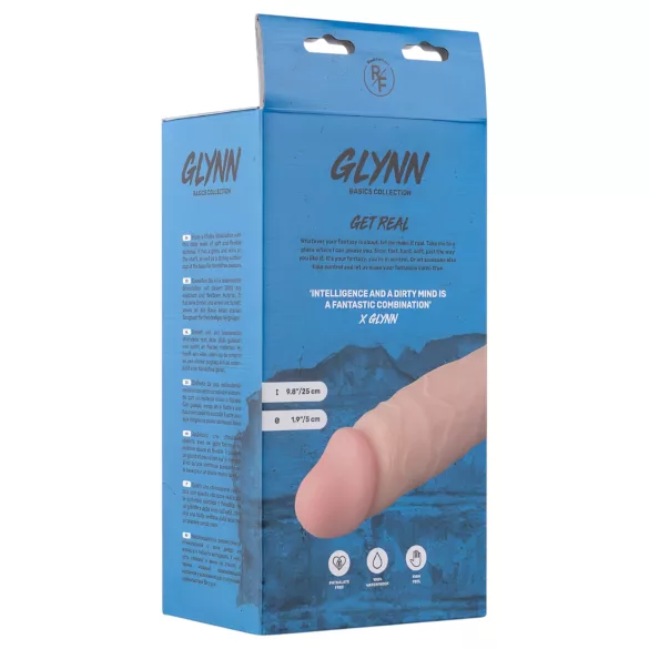 Real Fantasy Glynn - dildo s testisi - realističen - 25cm - natur