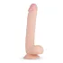 Real Fantasy Elvin - realistični dildo s testisi - 28 cm - naravna barva