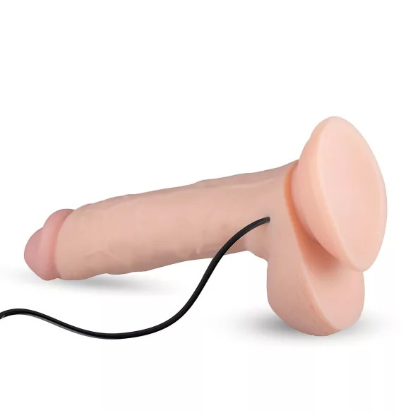 Real Fantasy Glynn - realistični vibrator na polnjenje - 25 cm - naravno