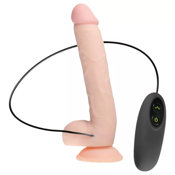 Real Fantasy Elvin - vibrator z baterijo - realističen - 28 cm - natur