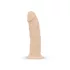 Real Fantasy Winston - vibrators z priseskom - 19 cm - naravna barva