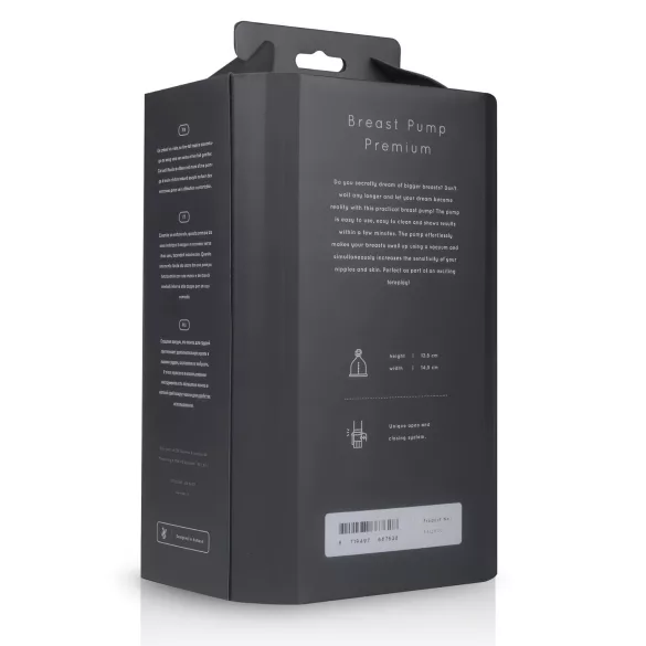 Saiz Premium - električna dvojna prsna črpalka - majhna - prozorna/črna