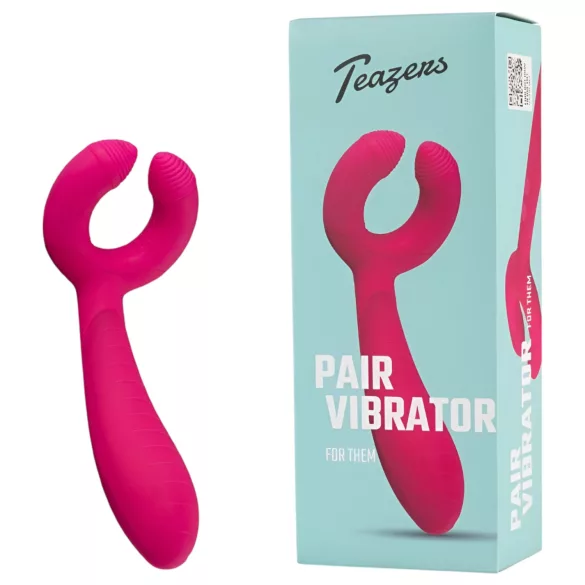 Easytoys Couple - vibrator za pare - polnjenje USB, vodoodporen - roza