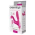 Dreamtoys Essentials - nosljive hlačke z vibratorjem za točko G (magenta)