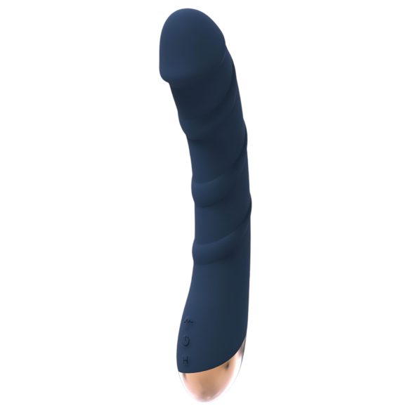 Goddess Atlas - akumulatorski, vodoodporni, segrevalni vibrator za G-točko (moder)