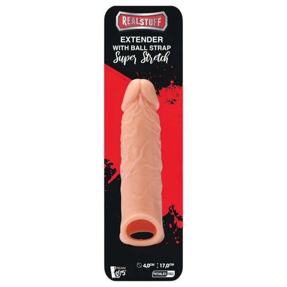 RealStuff Extender 6.5 - penisna obloga - naravna (17 cm)