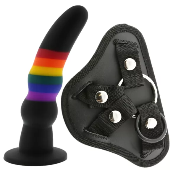 Colorful Love - pas dildo - živahne barve