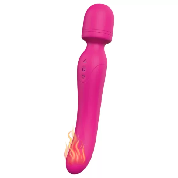 Vibes of Love - masažni vibrator z gretjem in baterijo - roza