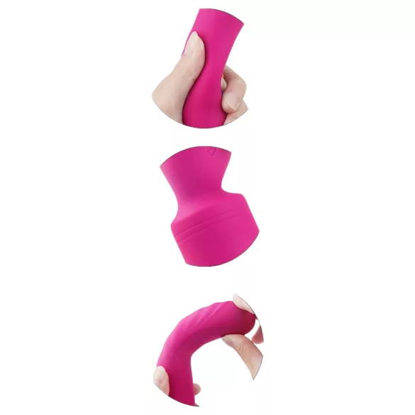 Vibes of Love - masažni vibrator z gretjem in baterijo - roza