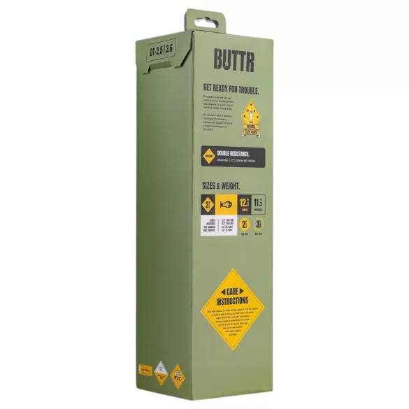 BUTTR - fisting dildo z vakuumsko podlago - črna