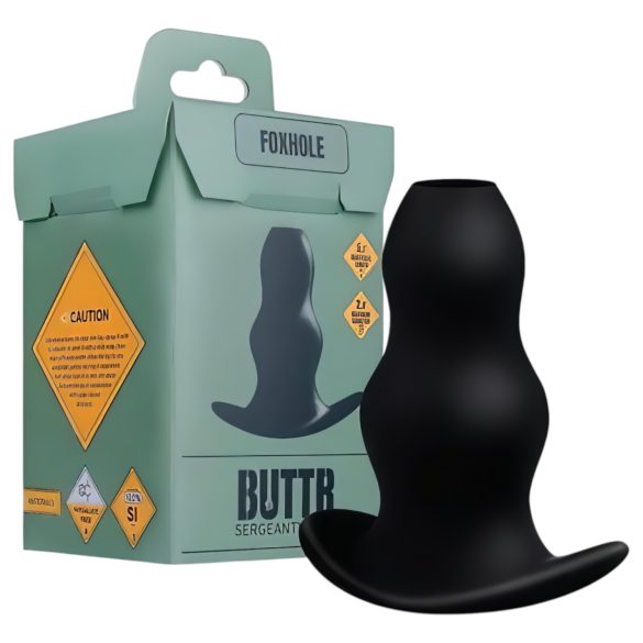 BUTTR Foxhole - votelni analni dilatator (črna)